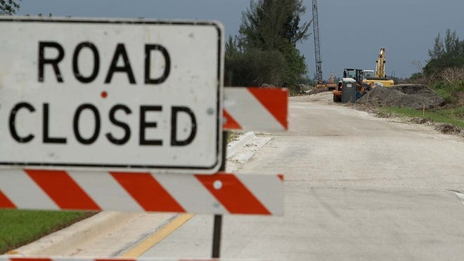 090111 (Thomas Cordy/The Palm Beach Post)---BOYNTON BEACH-- Work has begun on the Lyons Road project that will connect Boynton Beach Boulevard and Atlantic Avenue in Delray Beach. This is looking south on Lyons Road about a mile south of Boynton Beach Boulevard.