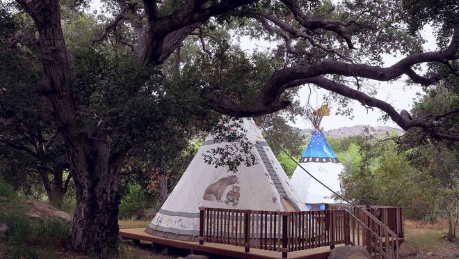 Ventura Ranch offers full-size teepees, which have space for the whole family and are sure to be a hit with younger children. [Russ Tice, For the Daily Press]