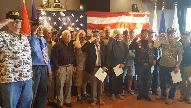 These local Vietnam Era veterans received thanks from a grateful country for their service more than 40 years ago, in a pinning ceremony at the American Legion Post on Saturday.

[Deborah McDermott/Seacoastonline]