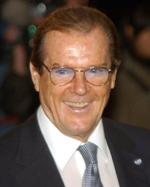 Sir Roger Moore, pictured in 2003. [AP files]