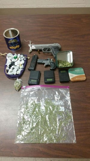 IPSO narcotics agents seized drugs, paraphernalia and fire arms from a residence in Maringouin.