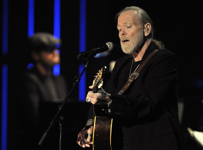 FILE - This Oct. 13, 2011 file photo shows Gregg Allman performs at the Americana Music Association awards show in Nashville, Tenn. On Saturday, May 27, 2017, a publicist said the musician, the singer for The Allman Brothers Band, has died. (AP Photo/Joe Howell, File)