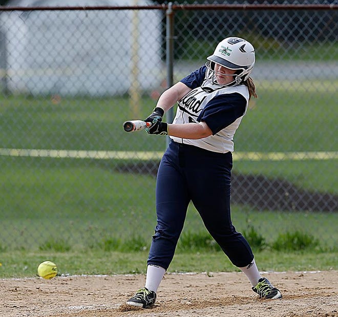 Rockland freshman Katie McGuirk leads the team in hitting with a .528 average.