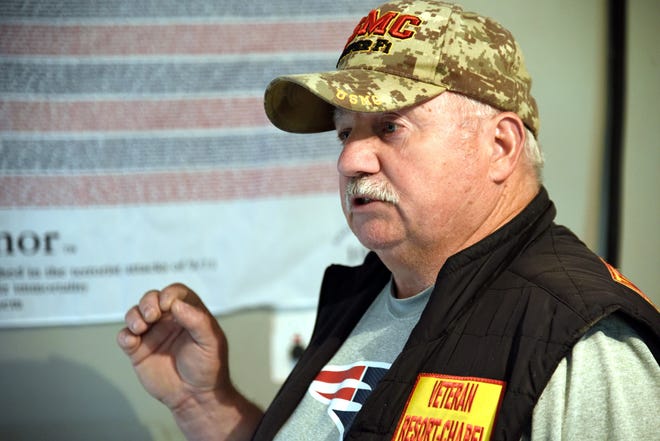 Vietnam veteran Peter Macdonald is preparing to go to court over the future of his Veteran Resort Chapel property in Lee, which provides a place of shelter for homeless combat veterans. [John Huff/Fosters.com]