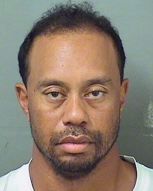 This image provided by the Palm Beach County Sheriff's Office on Monday, May 29, 2017, shows Tiger Woods. Police in Florida say Tiger Woods has been arrested for DUI. The Palm Beach County SheriffþÄôs Office says on its website that the golf great was arrested Monday and booked at about 7 a.m. PALM BEACH COUNTY SHERIFF'S OFFICE