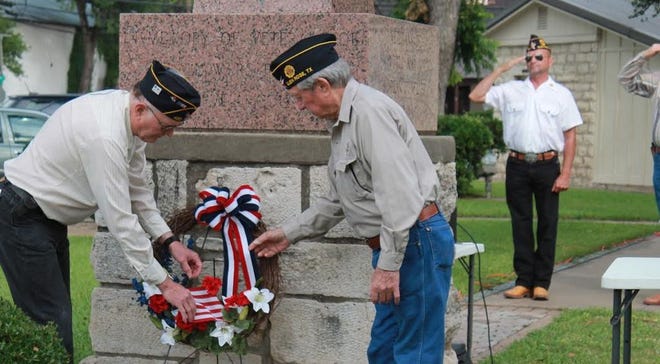 A Memorial Day service took place in downtown Glen Rose Monday.