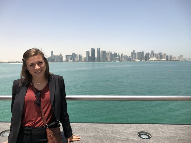Claudia Coffin, a Converse College student, recently spent time in Qatar as part of the Qatar Foundation Fellowship, sponsored by the National Council on U.S.-Arab Relations. [PHOTO PROVIDED]
