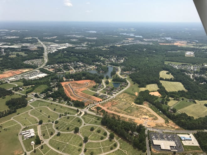 Alamance County from 3,000 feet on a beautiful spring day. [PHOTOS BY JESSICA WILLIAMS / TIMES-NEWS]