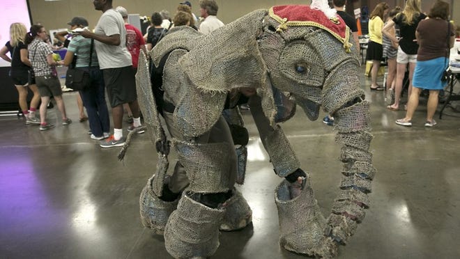 Peanut the baby elephant made a visit to Maker Faire Austin last month; Peanut returns for Circus 1903 at the Long Center. RALPH BARRERA/AMERICAN-STATESMAN