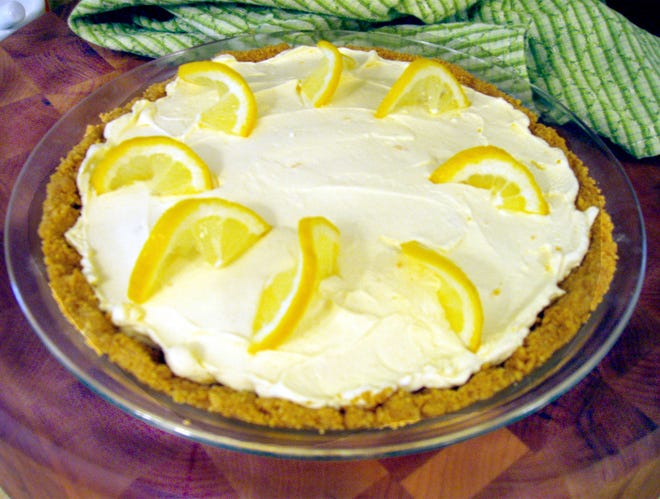 Lemon pie is a cool and refreshing confection that’s perfect for summer events. [BETTY SLOWE / GATEHOUSE MEDIA]