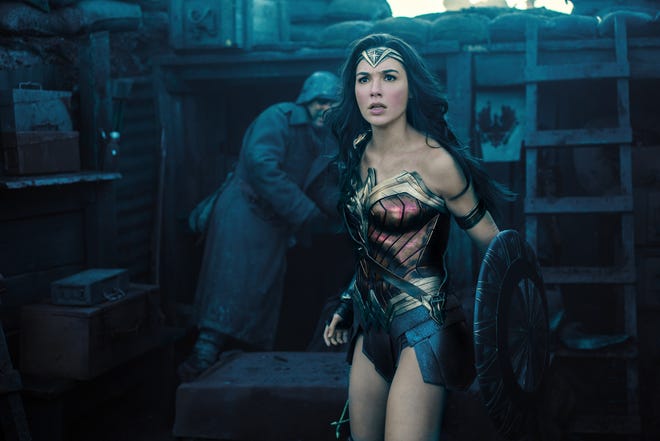 Wonder Woman (Gal Gadot) is ready to take on the Germans. (Photo by Clay Enos)