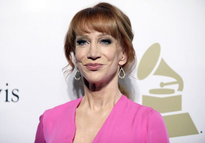 Kathy Griffin attends a pre-Grammy gala in Beverly Hills, Calif. (Photo by Rich Fury/Invision/AP)
