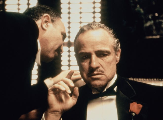 A scene from "The Godfather" starring Marlon Brando. [Courtesy of Paramount Pictures]