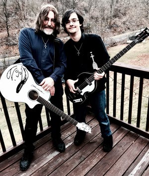 Daimon Price, left, will perform with his band Souls Align, featuring son Jareth, Saturday at Pocono Cinema & Cultural Center, East Stroudsburg. [PHOTO PROVIDED]