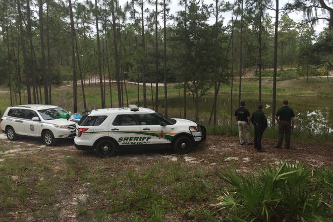 A woman's body was recovered from a pond off Southeast 125th Terrace Road on Friday. [Photo courtesy of MCSO]