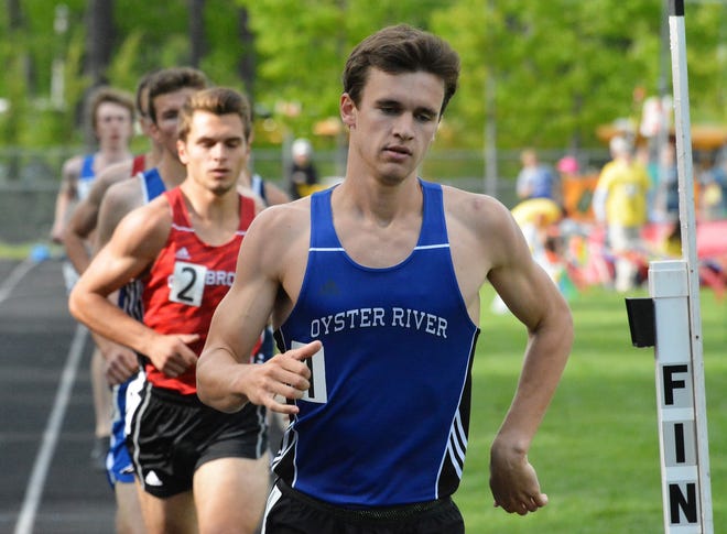 Oyster River senior Patrick O'Brien will run his last New Hampshire high school race at the MOCs today in Merrimack. [Mike Whaley/Fosters.com]
