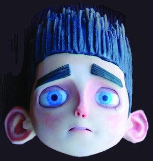 Vivid Increments, the stop-motion animation show that opens at the Tracy Grand Center for the Arts on June includes

ParaNorman (2012) puppet face from the collection of Greg Kulon. [COURTESY]