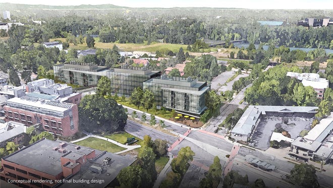 An updated rendering of the University of Oregon Knight Campus, June 2017. (University of Oregon)