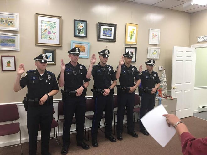 Five new police officers in this town of nearly 17,000 people began working over Memorial Day Weekend — the most hired by the department at one time in decades.