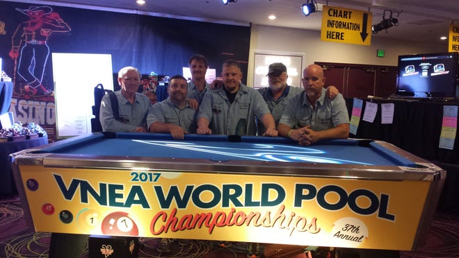Submitted photo

Each year the Valley National Eightball Association competes in The International Competition at Bally’s Casino in Las Vegas. This year a returning team from Newcomerstown called the Bourbon Sippers competed and came in 17th out of 519 teams from all over the world. Team members are Ed Moyer (Team Captain) Tim Gaumer, Todd Beal, Gary Thompson, and Garten Bierbower. In last year's competition they came in at 65th place. The team was sponsored by Mike Bennett of BMS Enterprises, LLC from Tippecanoe.