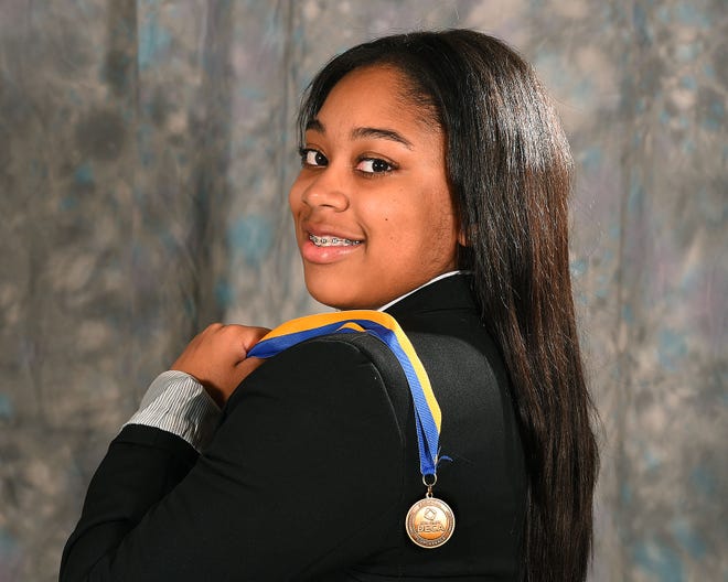 D’Nasia LaBrew, 18, a student at BCIT-Westampton, on Monday, May 8, 2017, is also a 2017 Teen Excellence winner.