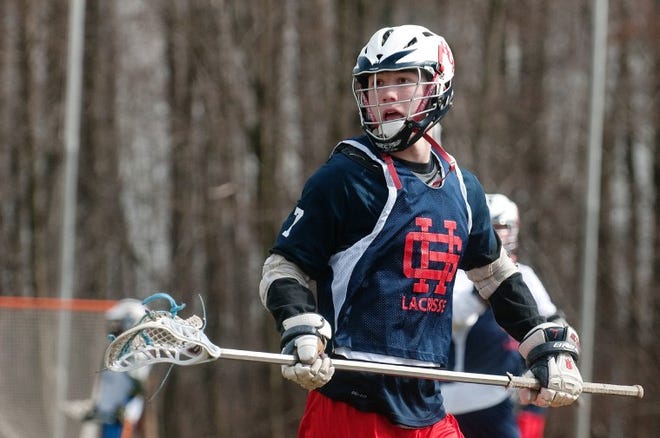 (File) Boston University's Greg Wozniak, a Holy Ghost Prep graduate, had four ground balls, once forced turnover and one assist for North ini the USILA North/South All-Star Game.
