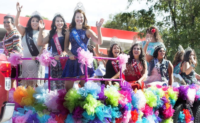 CHIEFTAIN FILE PHOTO Former Fiesta Queens wave from their float during the Colorado State Fair Fiesta Parade in 2016.
