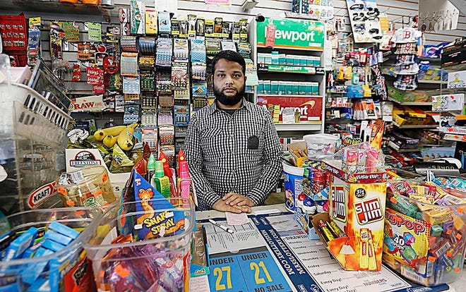 Bud's Variety clerk Hafizur Rahman at the store on June 7, 2017.