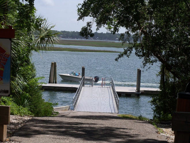 Jean Tanner/For Bluffton Today The public dock at the end of Calhoun Street in Bluffton is open for all to enjoy.