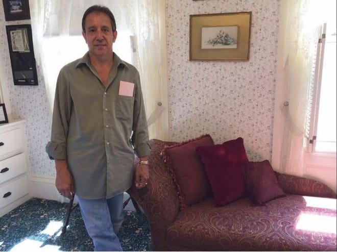 Alan Frances, owner of Bob Frances Interiors in North Providence, is sprucing up the Lizzy Borden Bed & Breakfast. [Herald News photo / Deborah Allard]