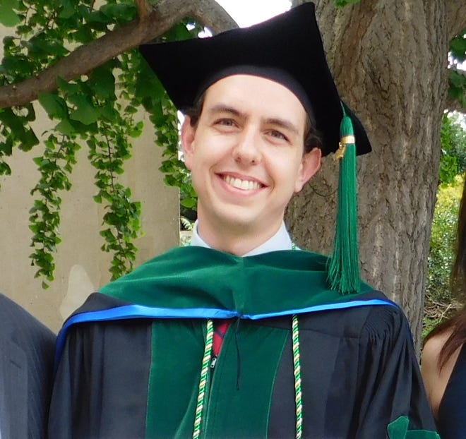 Sandy Valley graduate Lincoln T. Shaw, of the Class of 2011, graduated salutatorian May 20 from Northeast Ohio Medical University and received his medical doctorate. PHOTO PROVIDED