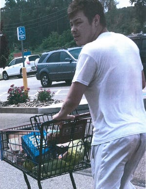Millcreek Township are attempting to identify a man, seen in this police-supplied photo, who is accusd of attempting to steal $251.60 worth of groceries from the Giant Eagle in the Yorktown Centre on the afternoon of June 13. [CONTRIBUTED PHOTO]