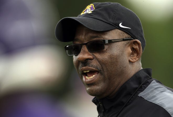 Ruffin McNeill was hired by new Oklahoma football coach Lincoln Riley as assistant head coach and defensive tackles coach. Riley was offensive coordinator at East Carolina for five seasons while McNeill was the head coach, and the two had previously worked together at Texas Tech. McNeill was assistant head coach and defensive line coach at Virginia last season. [AP FILE PHOTO]
