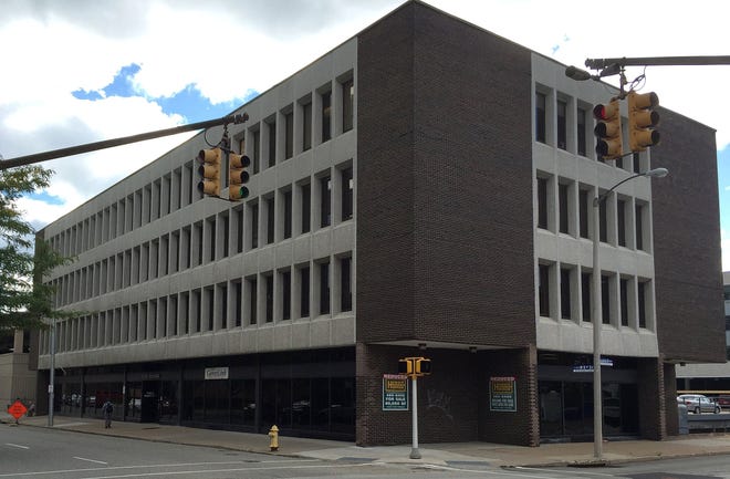 The bankruptcy of its holding company is spurring the sale of the RCWE Building at West Eighth and Sassafras streets in Erie. [FILE PHOTO/ERIE TIMES-NEWS]