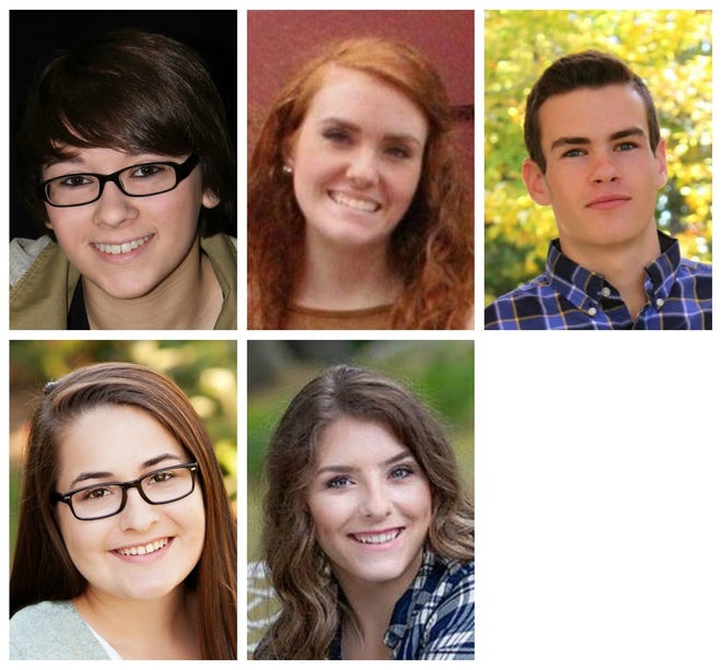 Nute High School is proud to announce its top five graduating seniors of the Class of 2017. Top row, from left, Valedictorian Nikia Wight, Salutatorian Eisabella Janis, Adam Taatjes; bottom row, from left, Jessica Viel, Kristen Kaichen.