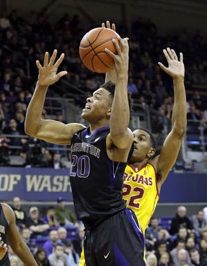 (File) Washington guard Markelle Fultz led the Pac-12 in scoring with a 23.2-point average during the 2016-17 collegiate season.