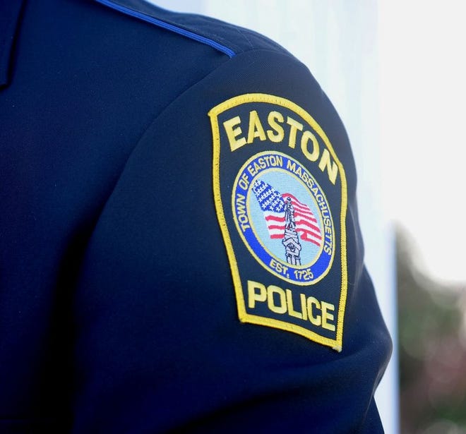 An Easton officer's police patch.