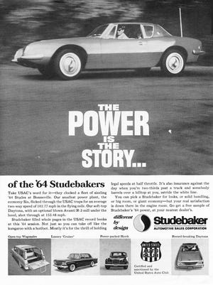 Here’s how the Avanti appeared in Studebaker glossy handout photos at the dealerships. (Studebaker dealer brochure handout)
