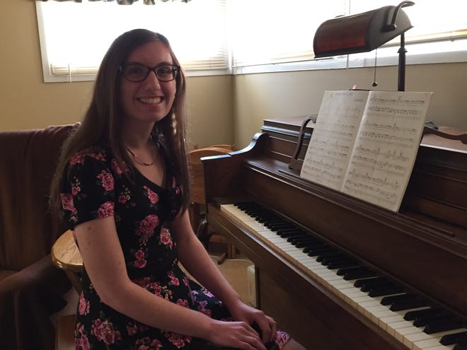 Sydney gets ready for a piano recital on June 10. She played "How Far I'll Go" from Disney's "Moana."