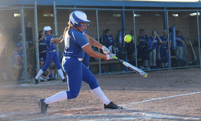 Rachel Kinney, shown batting last year, was 3-for-4 in a 3-0 win for the Jayettes against Story City on June 17. FILE PHOTO/THE PERRY CHIEF