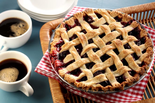 Special Agent Dale Cooper would favor this pie, made with sweet cherries and a touch of almond extract. (Michael Tercha/Chicago Tribune/TNS)