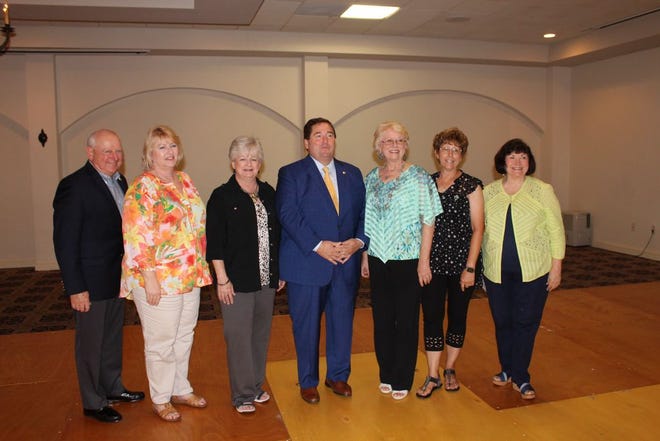 Members of the Ascension Republican Women, Parish Councilman John Cagnolatti and Lt. Governor Billy Nungesser during the June 15 ARW luncheon.