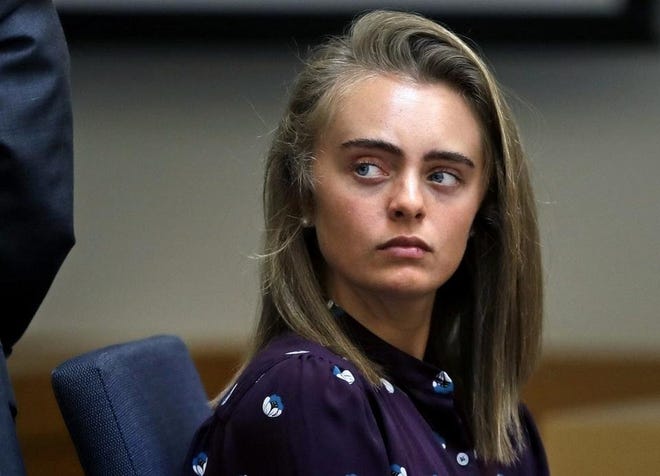 Defendant Michelle Carter listens to testimony at Taunton District Court on June 8.