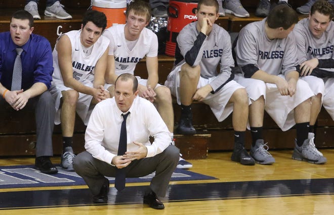 Fairless coach Kevin Bille watches his team from the bench during a game last season.

(IndeOnline.com/ Kevin Whitlock)