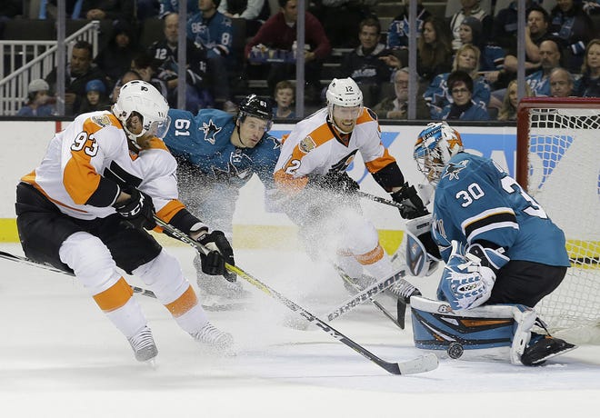 (File) The Flyers will open the 2017-18 season on the road in San Jose.