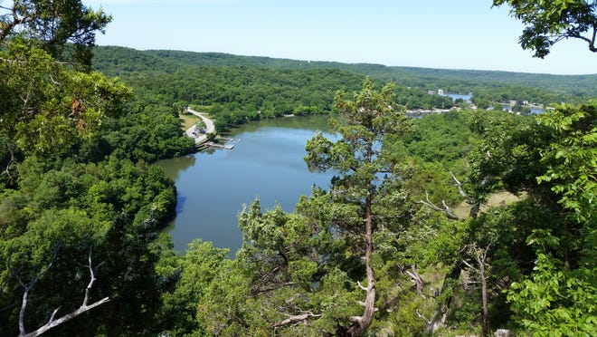 A view of the Lake of the Ozarks from Ha Ha Tonka State Park in Missouri. [Photo by Annette Price]