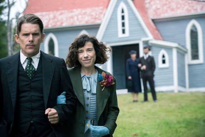 Sally Hawkins as Maud Lewis and Ethan Hawke as Everett Lewis star in "Maudie." [Courtesy photo by Duncan Deyoung for Sony Pictures Classics]