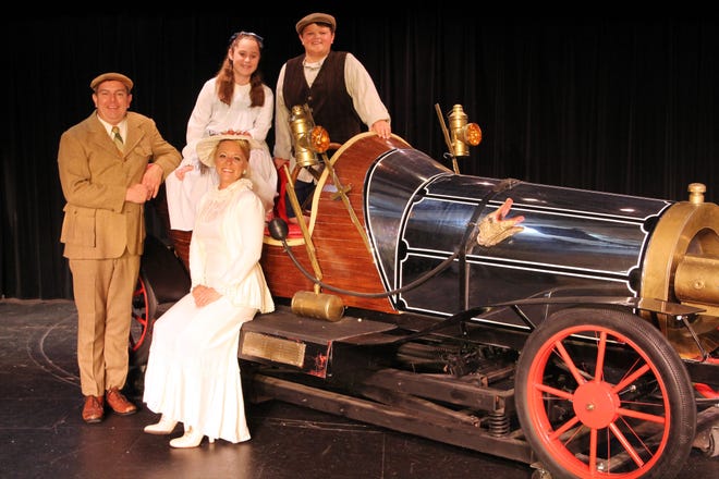 Submited photo

Larry Samms (standing left), Missy Zickel, and (seated in car) Belle Fockler and Luke Morris) appear in Little Theatre's "Chitty Chitty Bang bang."