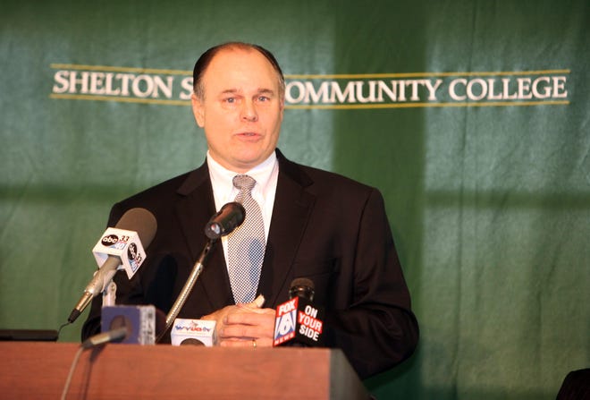 Don Staley, seen here during a 2011 press conference at Shelton State Community College, has been named the new president and CEO of Tuscaloosa Tourism and Sports. Staley was the group's first executive director of sports before resigning three years ago to take a similar job in Foley. [File photo / Robert Sutton]