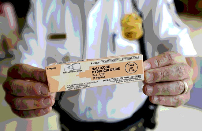 Naloxone, often called by the brand name Narcan, is a drug used to revive those who have overdosed on heroin. [Adam Cairns/Dispatch]